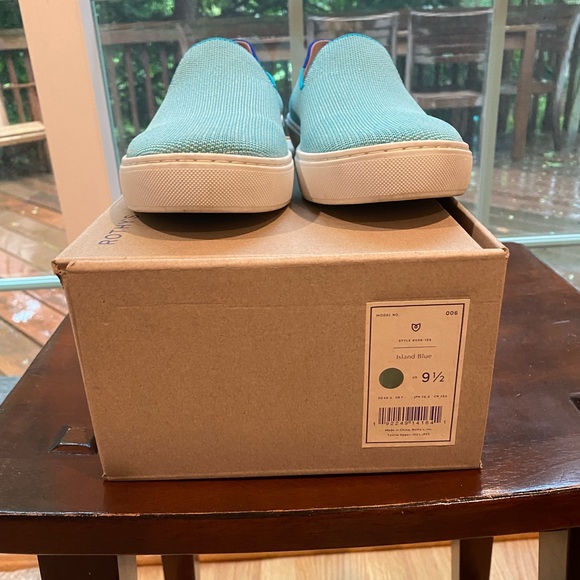 Rothy’s In-Store Exclusive Island Blue Slip On Sneakers - Picture 7 of 11